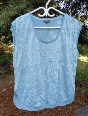 RW&Co. Linen Top with Rhinestones Medium